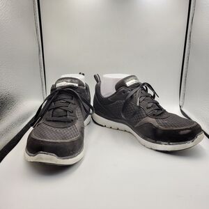 Skechers Black Lite-Weight Memory Foam Sneakers Sz 8